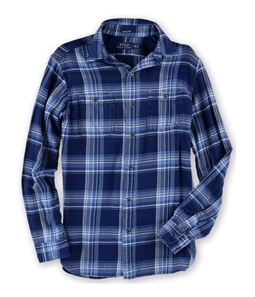 Ralph Lauren Mens Plaid Workshirt Button Up Shirt