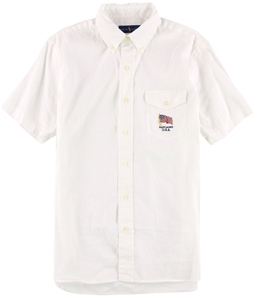 Ralph Lauren Mens Solid Button Up Shirt