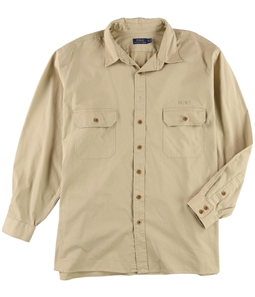 Ralph Lauren Mens Twill Utility Button Up Shirt