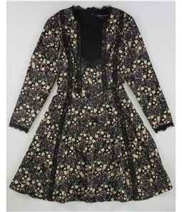French Connection Womens Floral Print Fit & Flare Dress