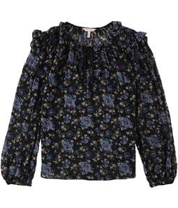 Rebecca Taylor Womens Solstice Floral Pullover Blouse