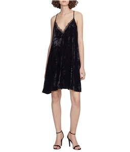 French Connection Womens Lorraone Velvet A-line Dress