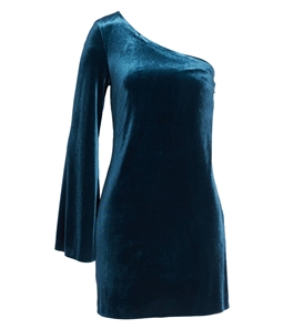 French Connection Womens Velvet A-line Jersey Dress