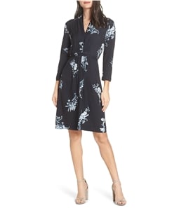 French Connection Womens Floral Jersey Dress
