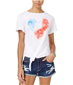 American Rag Womens Knotted Graphic T-Shirt