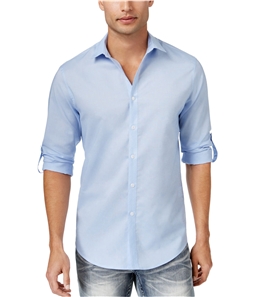 I-N-C Mens Roll-Tab Button Up Shirt