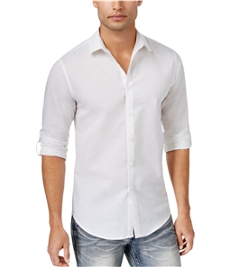 I-N-C Mens Roll-Tab Button Up Shirt