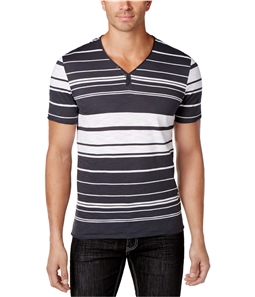 I-N-C Mens Textured Y-Neck Basic T-Shirt