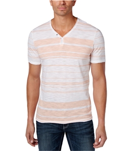 I-N-C Mens Textured Y-Neck Basic T-Shirt