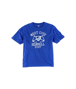 Chaps Mens West Cove Seawall Port Graphic T-Shirt