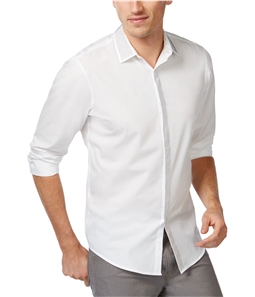I-N-C Mens Shine Button Up Shirt