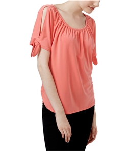 I-N-C Womens Cold Shoulder Knit Blouse
