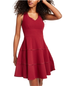 City Studio Womens Tiered Fit & Flare Dress