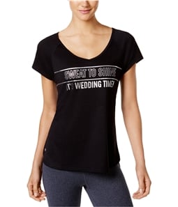 Ideology Womens Wedding Time Graphic T-Shirt