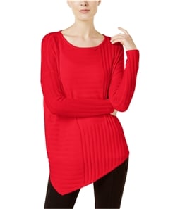 I-N-C Womens Asymmetrical Knit Sweater