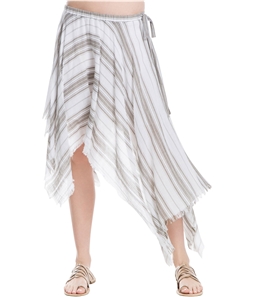 Max Studio London Womens Striped Asymmetrical Skirt
