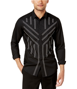 I-N-C Mens Contrast Button Up Shirt