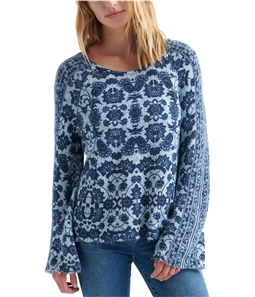 Lucky Brand Womens Damask Pullover Sweater