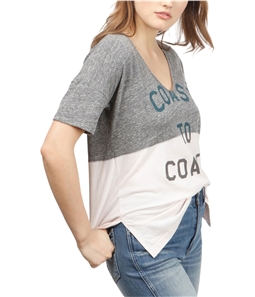 Lucky Brand Womens Colorblock Graphic T-Shirt