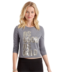 Aeropostale Womens As Good As Gold Graphic T-Shirt