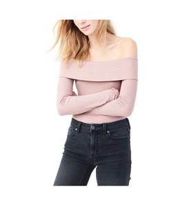 Aeropostale Womens Off The Shoulder Pullover Blouse