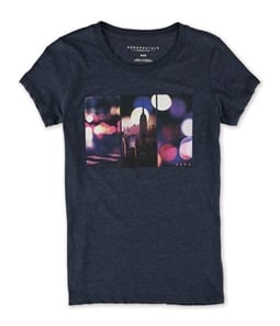 Aeropostale Womens NY City Lights Graphic T-Shirt