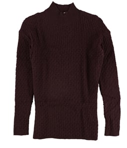 bar III Womens Faux-Leather Trim Knit Sweater
