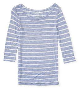 Aeropostale Womens Sheer Striped Graphic T-Shirt