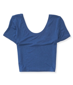 Aeropostale Womens Scoop-Back Bodycon Basic T-Shirt