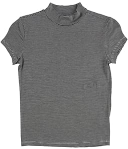 Aeropostale Womens Striped Mock Graphic T-Shirt