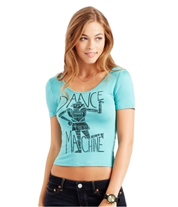 Aeropostale Womens Dance Machine Bodycon Graphic T-Shirt