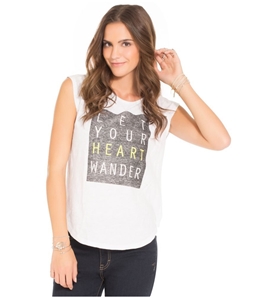 Aeropostale Womens Let Your Heart Wander Graphic T-Shirt
