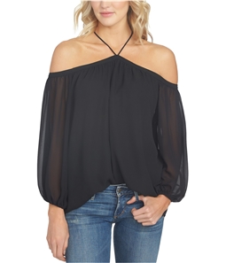 1.STATE Womens Sheer Knit Blouse