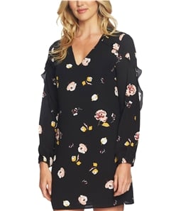 1.STATE Womens Floral A-line Dress