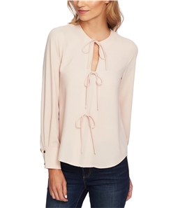 1.STATE Womens Center Tie Pullover Blouse