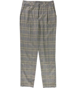 1.STATE Womens Plaid Tapered Casual Trouser Pants