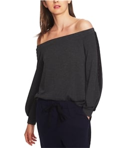 1.STATE Womens Lace Trim Off the Shoulder Blouse