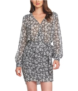 1.STATE Womens Wild Blooms Wrap Dress