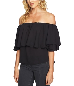 1.STATE Womens Ruffled Off the Shoulder Blouse