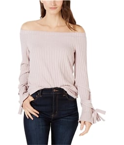 1.STATE Womens Tie Sleeve Cold Shoulder Blouse
