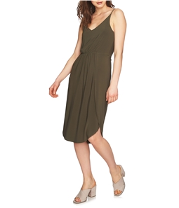 1.STATE Womens Solid Fit & Flare Dress