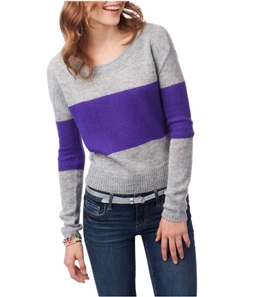 Aeropostale Womens Colorblock Boxy Crew Knit Sweater