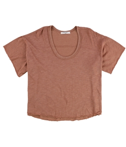 Project Social T Womens Solid Outside Seam Basic T-Shirt