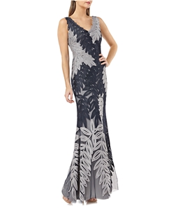 JS Collection Womens Leaves Gown Dress