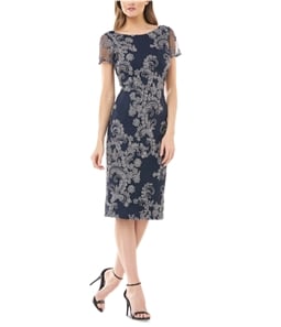JS Collection Womens Floral Midi Dress