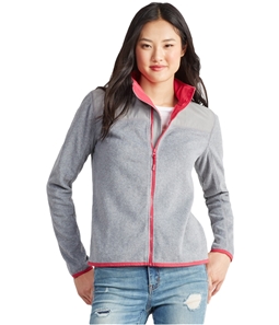 Aeropostale Womens Solid Full-Zip Fleece Jacket