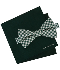 Tommy Hilfiger Mens Gingham Self-tied Bow Tie