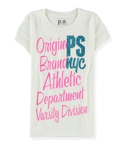 Aeropostale Girls Glitter NYC Graphic T-Shirt