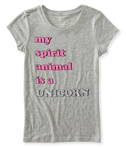 Aeropostale Girls Spirit Animal Graphic T-Shirt