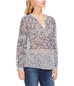 Vince Camuto Womens Tranquil Petals Pullover Blouse